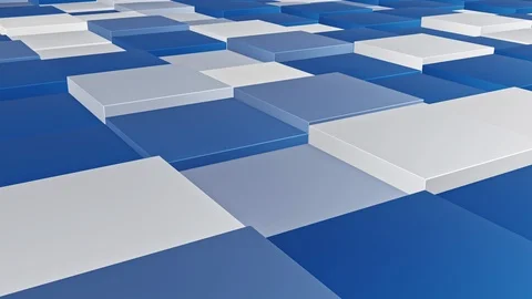 Square pattern hopping, 4k background, cg animation stock loop video, Stock Footage 113946196