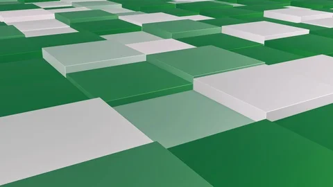 Square pattern hopping, 4k background, cg animation stock loop video, Stock Footage 113946798