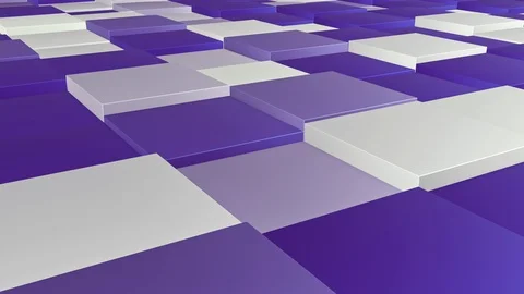 Square pattern hopping, 4k background, cg animation stock loop video, Stock Footage 113946898