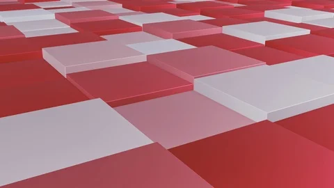 Square pattern hopping, 4k background, cg animation stock loop video, Video stock 113947355