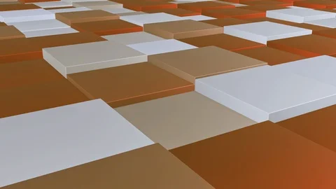 Square pattern hopping, 4k background, cg animation stock loop video, Stock Footage 113947440