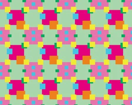 Square pattern Illustrazione stock