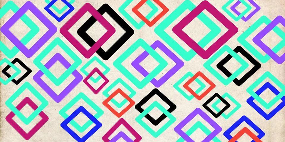 Square pattern Illustrazione stock