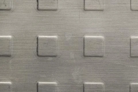 Square Pattern, Scratched Metal Background Stock Photos