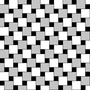 Square pattern, seamless tile, with geometrical-optical illusion イラスト素材