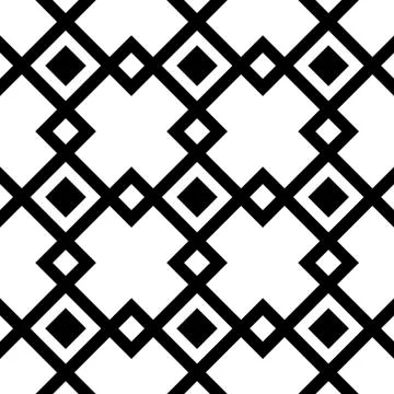Square pattern. Seamlessly repeatable monochrome background with square shape Stock Illustration