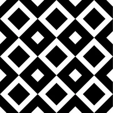 Square pattern. Seamlessly repeatable monochrome background with square shape Illustrazione stock