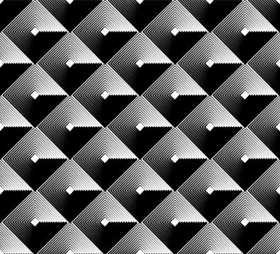 Square pattern series. Seamlessly repeatable vector illustration. Stockillustratie