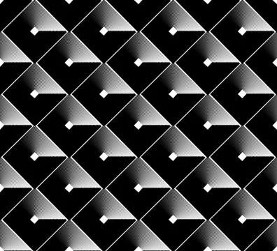 Square pattern series. Seamlessly repeatable vector illustration. Stockillustratie