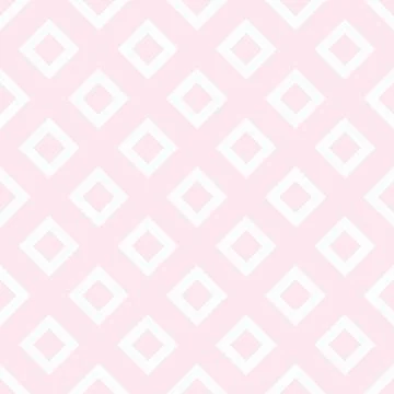 Square pattern. Vintage pink seamless simple vector background. Illustrazione stock