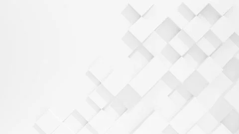 Square pattern on white background,abstract high relief square,3d rendering Stock Illustration