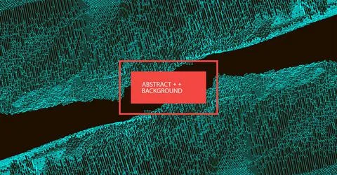 Square pattern. Wireframe landscape background. Futuristic vector illustratio 库存插图