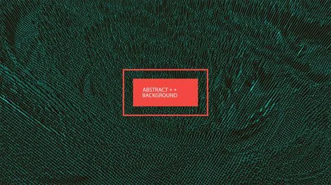 Square pattern. Wireframe landscape background. Futuristic vector illustratio Stock Illustration