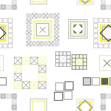 Square patterns. Geometric squares. Bright seamless pattern. Design of fabric 스톡 일러스트