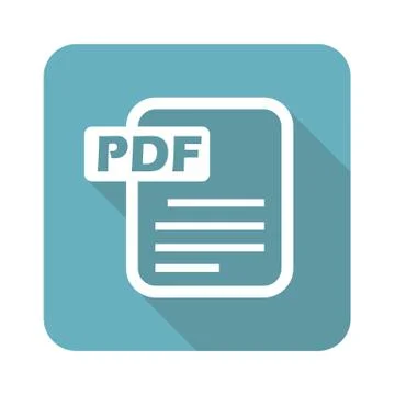 Square PDF file icon Illustrazione stock