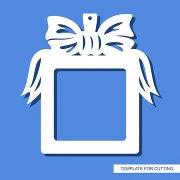 Square photo frame.  Ilustración de archivo