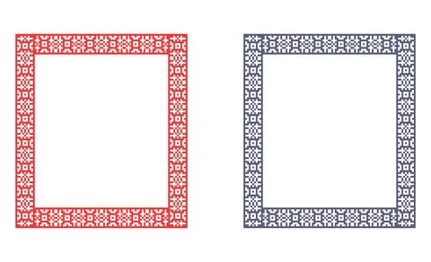 Square picture frame. Stock Illustration