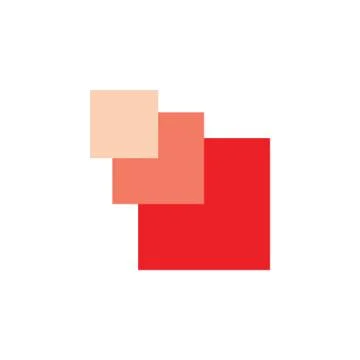 Square pixels simple geometric gradient motion logo Stock Illustration