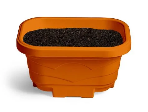 Square Plastic Flower Pot Stock Photos