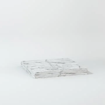 Square platform with solid color background, 3d rendering. Stock Illustration