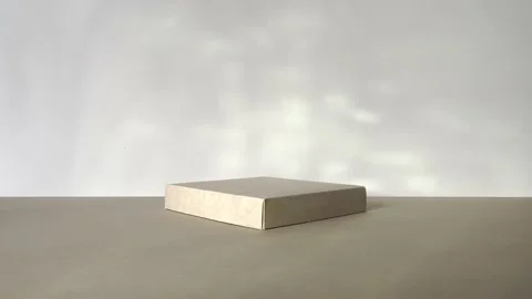 Square podium with reflections of the sun. Stock Footage 232441150