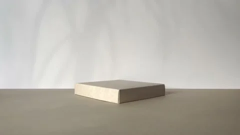 Square podium with reflections of the sun. Stock Footage 232441189