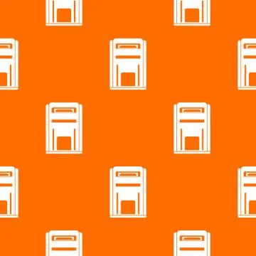 Square post box pattern seamless Stock Illustration
