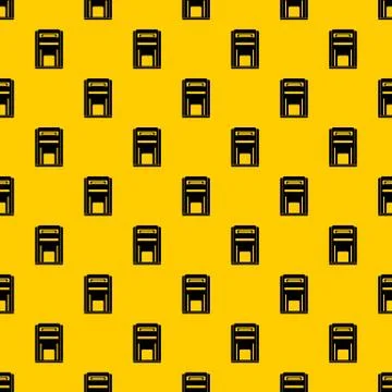 Square post box pattern vector Stock Illustration