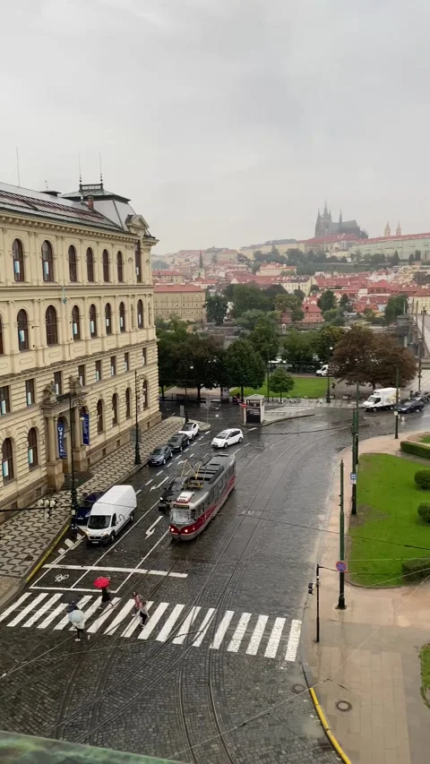 Square in Prague Stock Footage 224718681