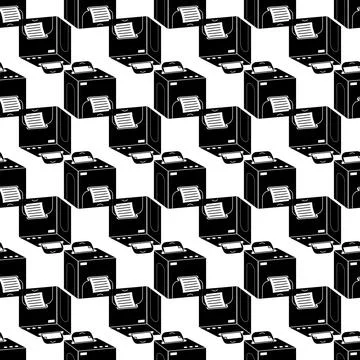 Square printer pattern seamless vector Illustrazione stock