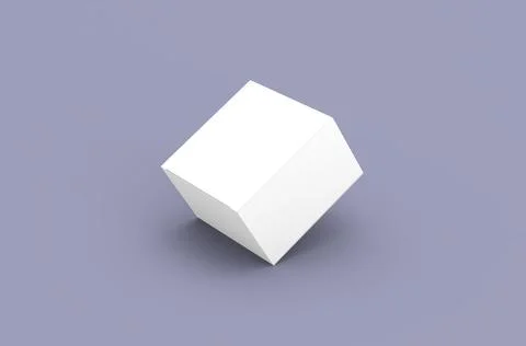 Square product box packaging mockup for brand advertising on a clean background Illustrazione stock