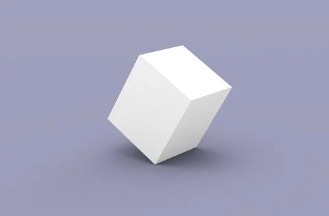 Square product box packaging mockup for brand advertising on a clean background Illustrazione stock