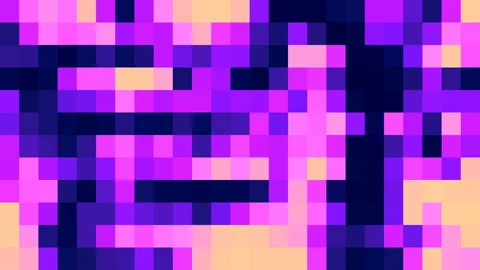 Square Purple Pixels Pattern Stock Footage 105103971