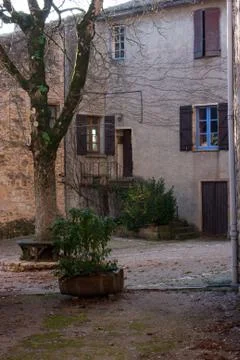 Square of Puycelsi Stock Photos