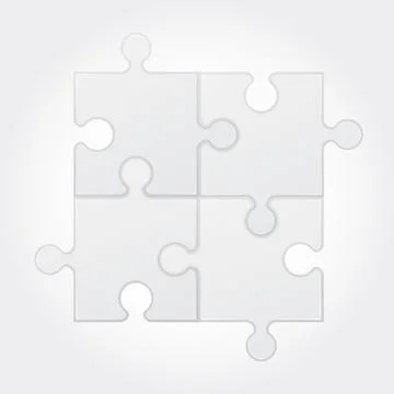 Square puzzle illustration Stock Illustration