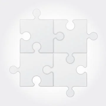 Square puzzle vector illustration Stock Illustration