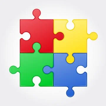 Square puzzle vector illustration 스톡 일러스트