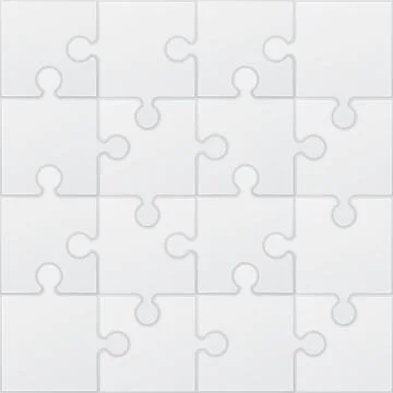 Square puzzle vector illustration Illustrazione stock