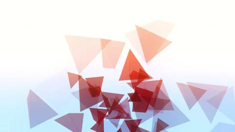 A square pyramid emerges from a white background Stock Footage 209461712