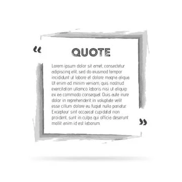 Square quote text bubble 스톡 일러스트