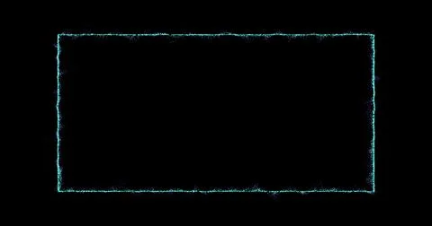 Square, rectangle shaped frame, footage Abstract technology blue neon 3d, square 스톡 일러스트