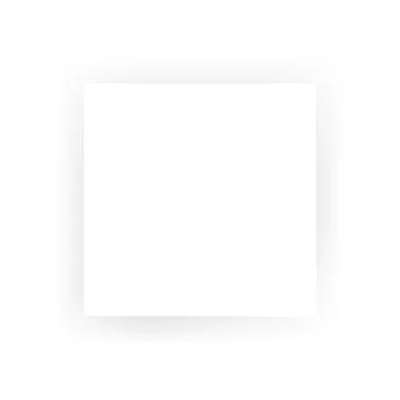 Square, rectangular, shape with shadow, mockup for inscription, on white ba.. Stock Illustration