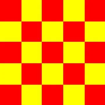 Square red and yellow for background, seamless checker yellow and red pattern Stock Illustration