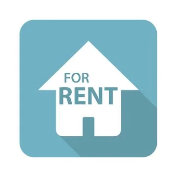 Square FOR RENT icon Ilustración de archivo