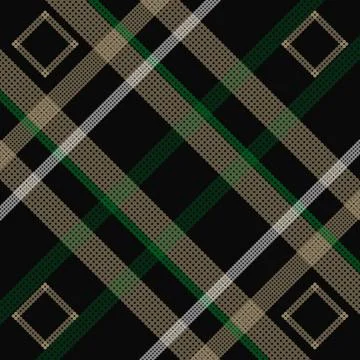 Square retro tartan plaid pattern texture background art イラスト素材
