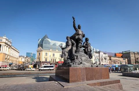 Square of Revolution Fighters Stock Photos