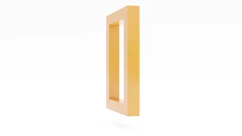 Square rotating in center in white background	 Video stock 136211054