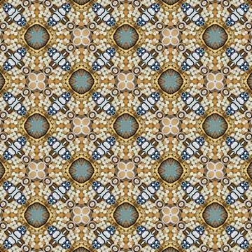 Square-Round Modern Geometric Pattern | Vector2025-052dvm Stock Illustration