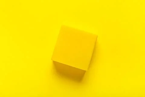 Square rubber eraser on yellow background Stock Photos