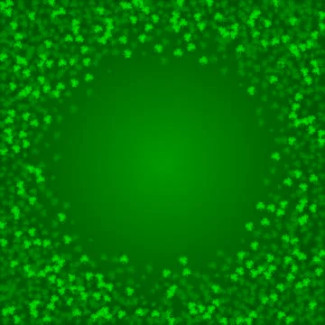 Square Saint Patricks Day background with clover Stock Illustration